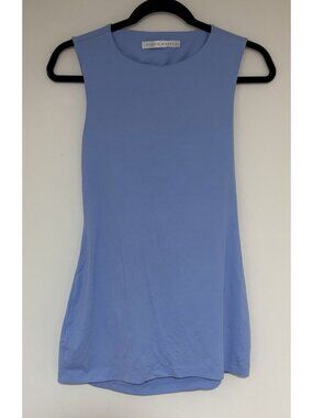 Susana Monaco Women’s Open Back Blue Sheath Sleeveless Mini Dress Size Small